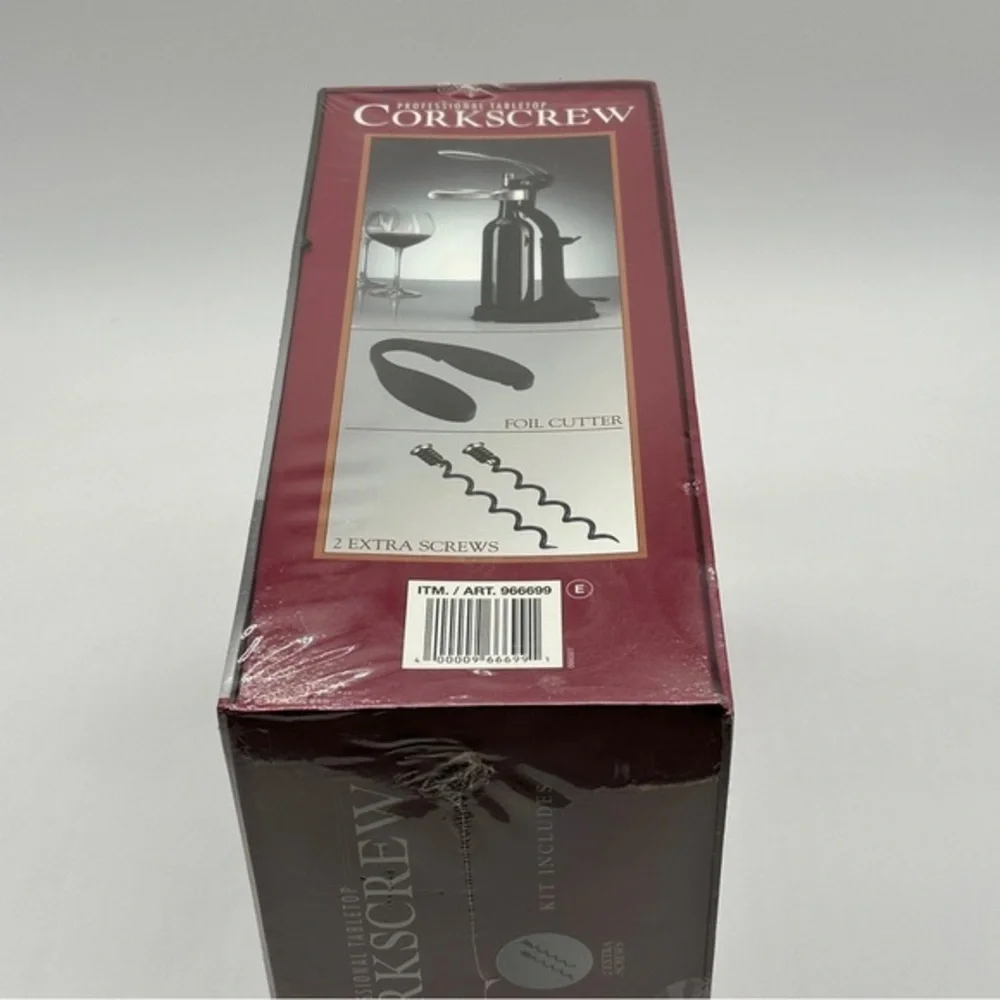 Professional‎ Tabletop Corkscrew Wine Bottle Opener Large Box New & Sealed